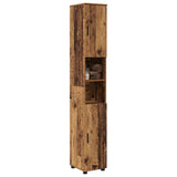 Bathroom Cabinet with Storage Old Wood 30 x 35 x 192 cm 883342