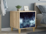 Bedside Cabinet RAALTE 2 pcs Sonoma Oak 36 x 33 x 50 cm 8007196