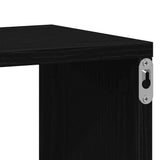 Wall Cube Shelves 4 pcs Black Oak 100x15x30 cm Engineered Wood 862059