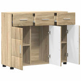 Sideboard FLORIN Sonoma Oak 88.5 x 30.5 x 73 cm Engineered Wood 880313