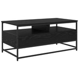 Coffee Table Black Oak 100 x 51 x 45 cm Engineered Wood 882766