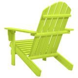 Garden Adirondack Chair Solid Fir Wood Green 315876