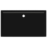 Rectangular ABS Shower Base Tray Black 70x120 cm 148914