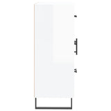 Sideboard High Gloss White 69.5x34x90 cm Engineered Wood 830286