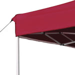 ZNTS Professional Folding Party Tent Aluminium 4.5x3 m Wine Red 45494