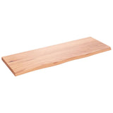 Bathroom Countertop Light Brown 80x30x2 cm Treated Solid Wood 3156113