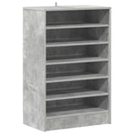 Shoe Cabinet Concrete Grey 60x35x92 cm Engineered Wood 808949