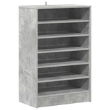 Shoe Cabinet Concrete Grey 60x35x92 cm Engineered Wood 808949