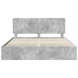 Bed Frame with Drawer Concrete Grey 180 x 200 cm Engineer Wood 3412570