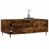 Coffee Table Smoked Oak 90x50x36.5 cm Engineered Wood 830801