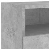TV Wall Cabinet Concrete Grey 100x30x30 cm Engineered Wood 836888
