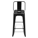 Bar Stools 2 pcs Black Steel 240929