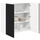 Wall Cabinet LUCCA Black 80 x 31 x 80 cm Engineered Wood 885056