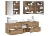 Bathroom Cabinet Set 5 pcs Artisan Oak Engineered Wood 3406694