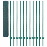 144616 Wire Mesh Fence with Posts Steel 25x1,5 m Green