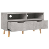 TV Cabinet Concrete Grey 90x40x48.5 cm Engineered Wood 326781