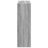 Bookcase Grey Sonoma 102x32x102 cm Engineered Wood 852821