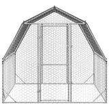 Chicken Run with Roof 2.5x2x2.25 m Galvanised Steel 4104030