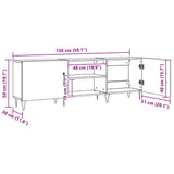 TV Cabinet Artisan Oak 150x30x50 cm Engineered Wood 857327