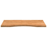 Desk Top Light Brown 80x60x2.5 cm Solid Wood Oak Rectangular 4009022