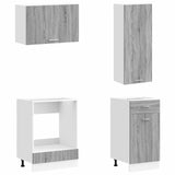 Kitchen Unit LYON 8 pcs Grey Sonoma Engineered Wood 3438216