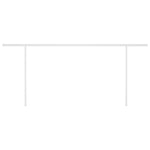 ZNTS Manual Retractable Awning with Posts 6x3 m Cream 3069997