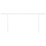 ZNTS Manual Retractable Awning with Posts 6x3 m Cream 3069997