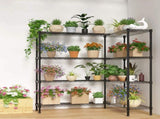 4-layer double row, freely adjustable layer spacing, with adjustable feet, display stand, iron, 43788657