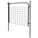 ZNTS Garden Fence Gate 100x100 cm Anthracite 142293