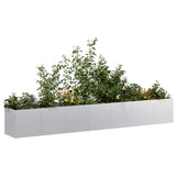 Planter 280x40x40 cm Galvanised Steel 860694