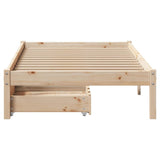 Bed Frame without Mattress 100x200 cm Solid Wood Pine 3301432