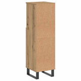 Bathroom Cabinet Artisan Oak 30x30x100 cm Engineered Wood 857212
