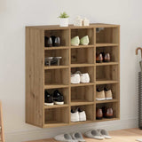 Shoe Cabinet Artisan Oak 77.5 x 30 x 83.5 cm Engineered Wood 875216