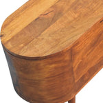 Chestnut Rounded Lid up Blanket Box IN3540