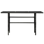 ZNTS 4 Piece Garden Lounge Set with Cushions Poly Rattan Grey 48146