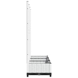 Garden Planter White 120 x 40 x 121.5 cm 153283