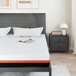 Mattress White and Grey 200 x 200 cm Gel Memory Foam 4106357