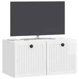 Wall-Mounted TV Cabinet High Gloss White 59.5 x 31 x 30 cm 898029
