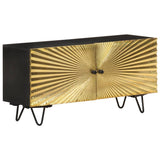 TV Cabinet 90x30x45 cm Solid Mango Wood 322681