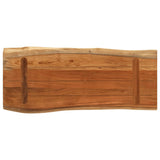 Table Top 80x40x3.8 cm Rectangular Solid Wood Acacia Live Edge 370634