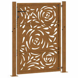 Garden Gate 100x125 cm Weathering Steel Flame Design 4100995