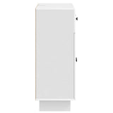 Sideboard High Gloss White 66 x 34.5 x 90 cm Engineered Wood 893949
