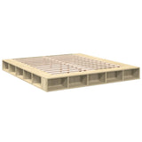 Bed Frame without Mattress Sonoma Oak 200x200 cm 3280449