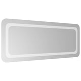 LED Bathroom Mirror Transparent 100 x 40 cm Tempered Glass 42045841
