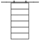 Sliding Door with Hardware Set 102x205 cm ESG Glass&Aluminium 3332832