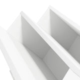 Magazine Rack White 90 x 53 x 28.5 cm Engineered Wood 890888