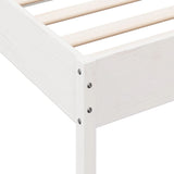 Bed Frame without Mattress White 90x190 cm Single Solid Wood Pine 3207238