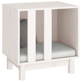Dog House White 50x40x52 cm Solid Wood Pine 822472