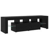 TV Cabinet 3 pcs Black Oak 260 x 37 x 40 cm Engineered Wood 3332493