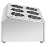Cutlery Holder 6 Grids Square Stainless Steel 51230